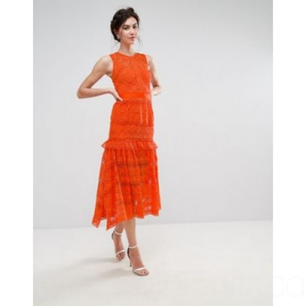 True Candence Allover Prom Midi Lace Dress 12